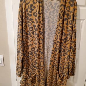 Leopard Print Cardigan
